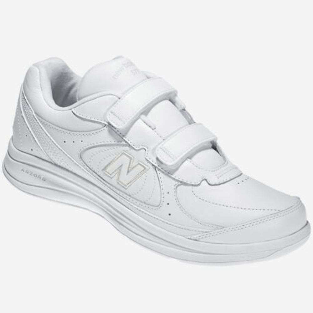 Mens New Balance Sz 13 Leather Walking Shoe 577 King Velcro Strap Cushion Insole